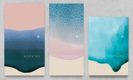 modern Hopkins menu design