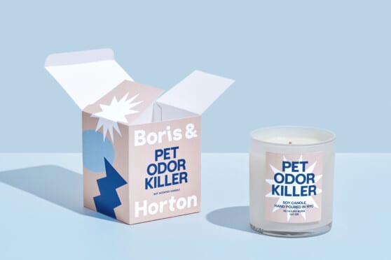 pet odor killer packaging from Boris & Horton