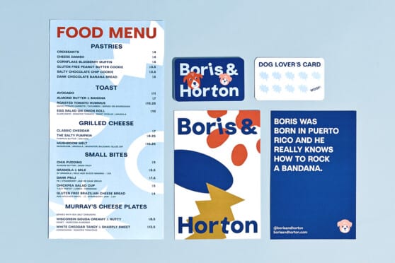 boris & horton menus and graphics